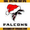 Atlanta Falcons Christmas SVG, NFL Christmas Logo SVG, Falcons Santa Hat SVG 3 Atlanta Falcons Christmas SVG, NFL Christmas Logo SVG, Falcons Santa Hat SVG