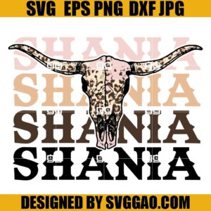 Shania Twain Bullhead SVG, Western Cowgirl SVG, Country Music SVG