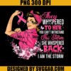 I'm The Storm PNG, Strong Women Breast Cancer PNG, Warrior Pink Ribbon PNG