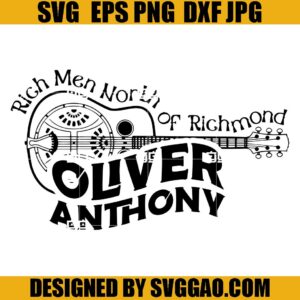 Oliver Anthony Guitar SVG, Rich Men Of Richmond Oliver Anthony SVG, Oliver Anthony Country music SVG