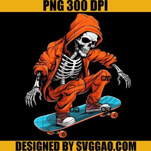 Skeleton Skateboarding PNG, Death Skull Skateboard PNG, Halloween Ghost PNG