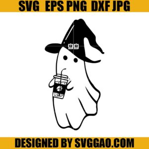 Ghost Coffee SVG, Boo Spooky Coffee SVG, Spooky Season SVG
