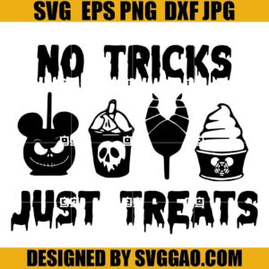 No Tricks Just Treats SVG, Snack Goals SVG, Disney Spooky Halloween SVG
