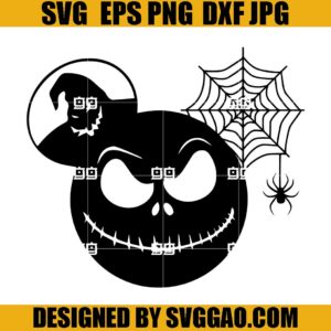 Spooky Mickey Boogie SVG, Halloween Mickey SVG, Jack Skellington Boogie SVG