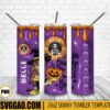 Beautiful And The Boo 3D Puff 20oz Tumbler Wrap PNG, Belle Tumbler Template PNG