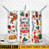 Dance Like Frosty 3D Puff 20oz Tumbler Wrap PNG Dance Like Frosty Shine Like Rudolph Tumbler Template PNG