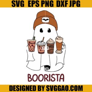 Boorista SVG, Ghost Coffee SVG, Boo Ghost Coffee SVG