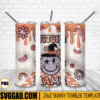 Witchy Mama 3D Puff 20oz Tumbler Wrap PNG File, Retro Halloween Tumbler Template PNG