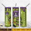 No Trick Just Treats 3D Puff 20oz Tumbler Wrap PNG File, Tiana Coffee Tumbler Template PNG