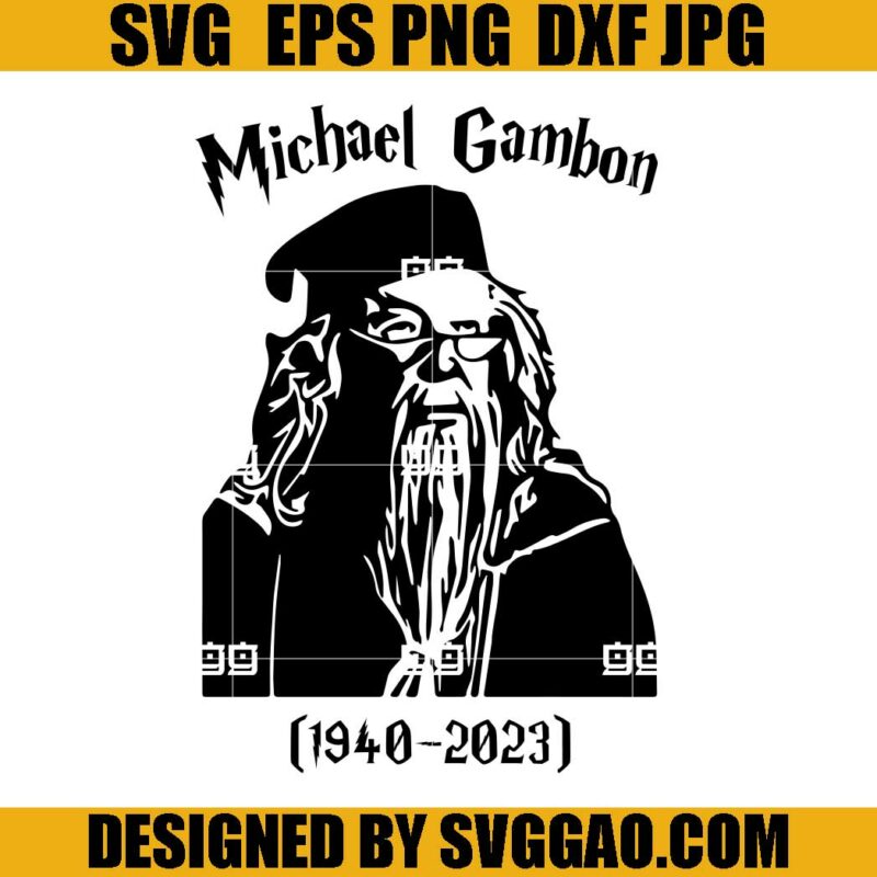 Dumbledore Rip RIP Michael Gambon SVG, Harry Potter Movie SVG, Albus Dumbledore SVG ...