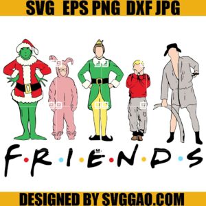 Christmas Friends SVG, Disney Funny Grinchmas SVG, Christmas Grinch SVG