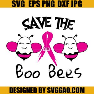Save The Boo Bee SVG, Boo Bees Breast Cancer SVG, Boo Bees SVG