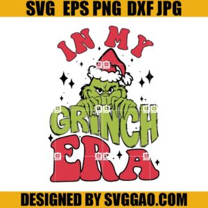 In My Grich Era SVG, Merry Grinchmas Era SVG, Retro Christmas SVG