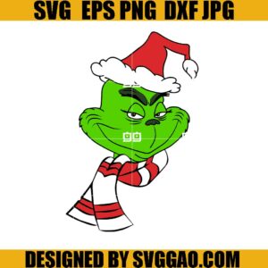 The Grinch Christmas SVG, Santa Grinch Xmas SVG