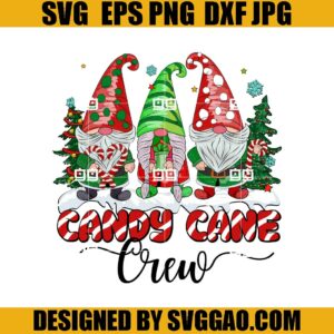 Candy Cane Crew SVG, Gnome Christma SVG, Merry Christmas SVG