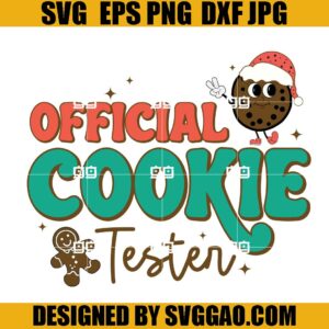 Official Cookie Tester SVG, Christmas Cookie SVG, Merry Christmas SVG