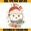 Let It Snow SVG, Retro Christmas SVG, Snowman Santa Claus SVG