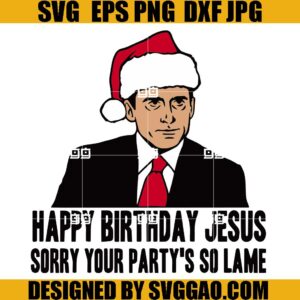 Michael Happy Birthday Jesus SVG, Michael Jackson SVG, Santa Michael Jackson SVG