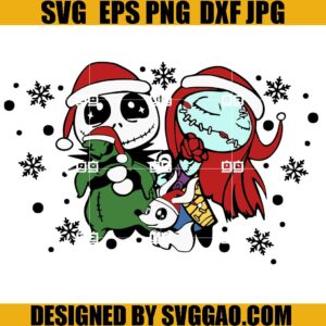 Nightmare Before Christmas Sally Jack SVG, Sally Jack Santa Claus SVG