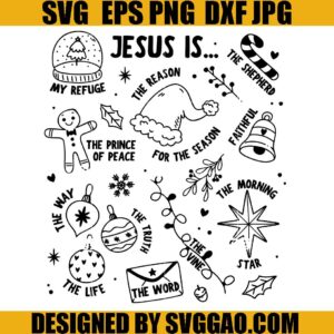 Retro Jesus Is The Reason For The Season SVG, Jesus Is The Reason SVG, Christian SVG