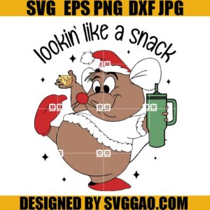 Looking Like A Snack SVG, Cute Gus Gus Christmas SVG, Christmas Disney SVG