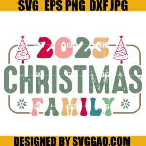 Family Christmas 2023 SVG, Happy Christmas SVG, Family Christmas Crew SVG