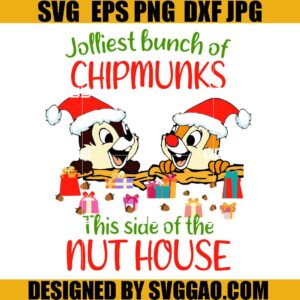 Chip n Dale Jolliest Bunch Of Chip Munks SVG, Disney Couple SVG