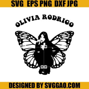 Olivia Rodrigo Butterfly Guts Album SVG, Olivia Rodrigo SVG, Olivia Rodrigo Singer SVG