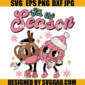 Christmas Tis The Season SVG, Christmas Pan Dulce SVG, Pan Dulce SVG, Retro Tamales SVG