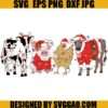 Christmas Farm Animals SVG, Santa Cow Christmas SVG, Christmas Farm SVG 2 Christmas Farm Animals SVG, Santa Cow Christmas SVG, Christmas Farm SVG
