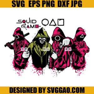 Squid Game SVG PNG, Korean Movie SVG, Squid Game Character SVG