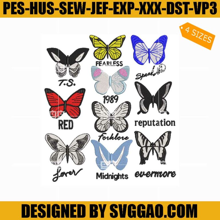 Taylor Swift Embroidery File TS 1989 Embroidery Design SVGGAO