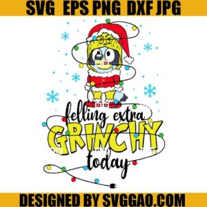 Bluey Christmas SVG, Bluey Christmas SVG, Santa Bluey SVG