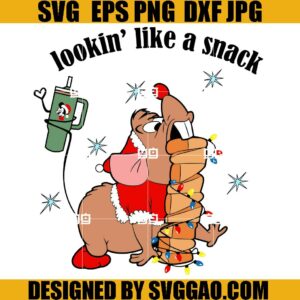 Santa Gus Gus Christmas SVG, Disneyland Christmas SVG, Looking Like A Snack SVG