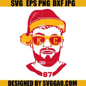 Santa Mahomes SVG, Santa Travis Freakin Kelce SVG, Santa Kelce SVG