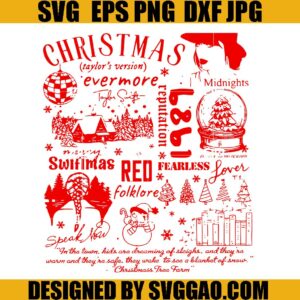 Santas Favorite Swiftie Christmas Taylor Version SVG , Taylor Swift Christmas SVG