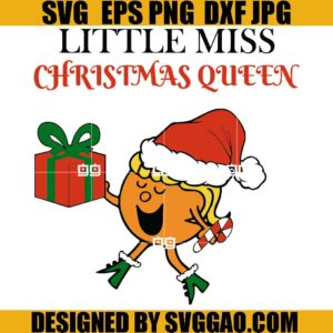 Little Miss Christmas SVG, Santa Little Miss SVG