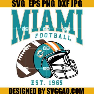 Miami Football SVG, Miami Football Est 1965 SVG