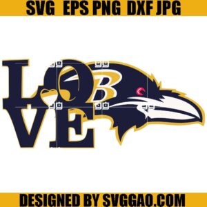 Love,Baltimore Ravens SVG, Baltimore Ravens SVG