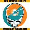 Miami Dolphins Skull SVG, Sport SVG, Miami Dolphins SVG