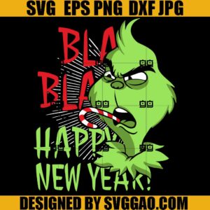 Happy New Year SVG, Merry Christmas SVG, Christmas Character SVG