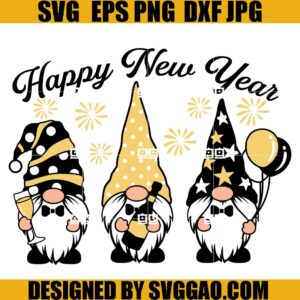 New Year Gnomes SVG, New Year SVG, Happy New Year SVG