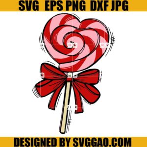 Valentine SVG, Lollipop Valentine SVG