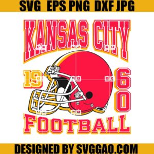 Vintage Kansas City Chiefs 1960 SVG, KC Chiefs NFL Football SVG