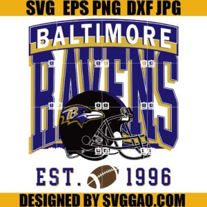 Baltimore Ravens Football SVG, Football Fan Sport SVG, Football Team SVG