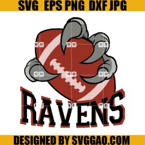 Ravens Claw Football SVG, Ravens Football Team SVG