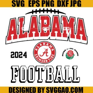 Alabama Crimson Tide Football SVG, Rose Bowl SVG