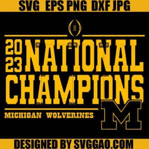 National Champions Michigan Wolverines SVG, Michigan Championship SVG