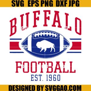 Buffalo Football EST 1960 SVG, Buffalo Bill Football SVG