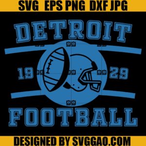 Detroit Football SVG , Football Lions SVG